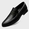 Mocasines de Verano para Hombre, Estilo Nuevo, Piel Genuina, Suela Suave, Superficie Suave, Zapatos de Cuero Casuales Negros, Zapatos Ligeros Formales para Boda para Hombre