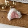 Asas de anjo de pelúcia Tecido Orelhas Fita Arco Decoração Lace Bordado Pano Adesivo Feito à Mão DIY Material