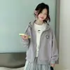 Roupas de Outono para Meninas Jaqueta Moletom 2026 Início do Outono Roupa Externa Infantil Tamanhos Médio e Grande Crianças Nova Jaqueta Baseball com Capuz Desenho Animado Cardigã