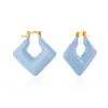 Pendientes de Gota de Aceite Rojos Ankora Nuevos y de Moda para Mujer, Brazaletes de Oreja Retro Franceses de Lujo Ligero, Versátiles y con un Toque de Alta Gama