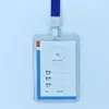 Capa de Borracha Dura de PVC Capa Dura para Cartão Espessada 70C Crachá de Identificação de Trabalho Crachá Crachá de Trabalho Capa Transparente Dura para Cartão Atacado