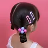 Diademas elásticas largas de colores de caramelo estilo coreano para coletas de niños, scrunchies coloridos con bolitas, accesorios para el cabello de princesa, estilo princesa