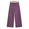Calça Casual Solta Nuonuo Lisa de Reposição Engrossada Outono e Inverno Novo Estilo Calça de Perna Larga com Efeito Emagrecedor Calça de Moletom Preguiçosa com Forro de Lã para Mulheres