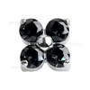 Arete de titanio bañado en oro con forma de trébol de cuatro hojas y circón, arete de clip para cartílago con forma de trébol de la suerte de circón multicolor, accesorios para piercing