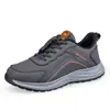 Sapatos para Idosos, Sapatos Esportivos de Couro Repelente à Água Outono, Sapatos Masculinos, Sapatos Leves Antiderrapantes para Mãe, Sapatos Casuais Esportivos para Caminhada Femininos