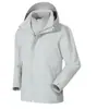 Chaqueta 3 en 1 con Capucha Sellada Térmicamente para Exteriores para Hombre con Forro de Forro Polar Softshell y Plumón, Abrigo de Trabajo para Grupos Corporativos