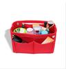 Bolsa de Cosméticos de Fieltro Transfronteriza, Bolsa Interior Multifuncional, Bolsa de Almacenamiento con Broche para Viaje de Mujer de Gran Capacidad, Bolsa Mediana