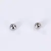 Fabricante en stock pulsera de cuentas de medio agujero de acero inoxidable cierre de collar cuentas accesorios de joyería cuentas decorativas de cola perforada