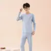 Ropa de Otoño para Adolescentes Pantalones de Otoño Algodón Puro Ropa Interior Cálida para Niños Grandes Pijamas Infantiles Prendas de Punto Pantalones de Punto Invierno