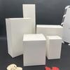 11.2-12.8cm350 Caja de Empaque con Patrón Imprimible Logo Caja de Regalo Caja de Regalo Caja Plegable de Papel Cartón Blanco