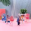 Adornos pequeños de escritorio humanoides transparentes de doble cara con impresión a color de marca acrílica de regalo DIY, venta al por mayor