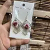 Pendientes de Pieza Bordada Vintage Bordados a Mano de Estilo Étnico de Moda, Colgantes de Oreja Pequeños Cortos con Borlas, Joyería de Plata Miao de Yunnan para Mujeres
