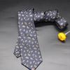 Corbata para Hombre Formal Negocios Atada a Mano 7cm Rojo Azul Marino Moderna Nueva Forma de Flor Accesorios Tienda de Trajes Boda Novio Fotografía