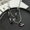 Estrella Miau~Collar de Gatito de Doble Capa para Mujer, Divertido y Lindo, Diseño de Alta Gama, Nicho Dulce y Fresco Sexy Clavícula