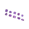 Gema suelta de zafiro cultivado azul-púrpura, gema facetada de alta claridad de color violeta lavanda para engaste en anillo, gema de color cultivada