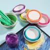 Direto da fábrica mini dobrável de mesa copo para lavar pincel portátil multifuncional pequeno cilindro de água para pintura balde de água para pincel de arte