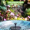 Nueva fuente de energía solar para exteriores, fuente flotante para piscina, lámpara para pájaros, fuente para bañera, fuente con característica de agua para jardín de patio, fuente con luz