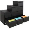 Gabinete de oficina metálico casillero colgante caja de tarjetas a4fc archivador de carga rápida clip rápido cajón