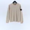 Sudadera Sto Stone de cuello redondo, forrada de forro polar, básica, color liso, manga larga, para otoño e invierno, para hombre y mujer, versátil, Island Stone