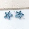 Cadena de Teléfono Móvil DIY de Estrella de Cinco Puntas con Estampado de Leopardo Colorido de 23 mm, Cuentas Sueltas para Joyería, Pulsera, Collar, Accesorios Acrílicos
