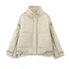 Ropa de Mujer Transfronteriza Otoño e Invierno 2025 Nuevo Estilo Chaqueta Ligera Cálida de Algodón con Decoración de Lazo 2969050
