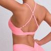 Ropa Interior Deportiva de Arena Transfronteriza para Mujer, Chaleco con Espalda Cruzada, Sujetador Deportivo para Yoga, Secado Rápido, Ropa para Correr y Fitness