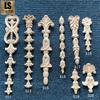 Aplicaciones de Columna Tallada en Madera de Dongyang, Piezas Florales Talladas para Pilares, Aplicaciones de Columna Romana, Decoración de Puertas y Gabinetes de Vino de Madera Maciza, Tallado de Estilo Europeo