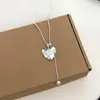Collar de cadena larga con letra extraíble en forma de corazón estilo coreano para mujer, nuevo modelo 2026, cadena versátil para suéter de uso diario, diseño nicho, accesorio largo