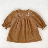 Vestido para Niñas Estilo Coreano, Traje para Bebé para Gatear de Primavera y Otoño, Mameluco para Bebé, Conjunto de Princesa Bordado de Manga Larga para Niños