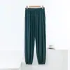 Pantalones jogger de bolsillo talla extra para mujer, pantalones de yoga finos y transpirables de modal de cintura alta, pantalones harén casuales