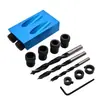 Localizador de agujeros oblicuos ángulo de 15 grados M6-M8-M10 localizador de agujeros oblicuos para carpintería localizador de punzonado de metal taladro de tres puntos