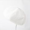 Boina de Verano Fina para Mujer Ins Celebridad de Internet Sombrero Nube Compras Trendy Blanca Cara Redonda Adecuada para Sombrero de Pintor de Calabaza Plisado