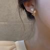 Simples Elegante Pérola Brincos Mulheres 2024 Novo Francês Retro Luz Luxo Brincos De Orelha High-end Elegante Elegante Acessórios De Orelha Da Moda