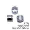 9.5X9.5X7Mm 1.75g Multicor Joias Atacado Artesanal DIY Contas com Furo Grande Contas Espaçadoras Contas Tubulares