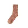 Meias de Fleece Coral, Meias que Não Soltam Fiapos para Mulheres, Meias Grossas Quentes para Outono e Inverno, Meias de Cano Médio Não Apertadas para Maternidade, Meias para Dormir para Mulheres