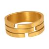Diseño europeo y americano básico versátil irregular metal hip-hop personalidad estilo neutro acero de titanio anillo joyería para hombres y mujeres