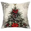 Feriado de Natal Quente e Aconchegante Multicor e Multiestilo Casa Quarto Desenho Animado Decoração de Feriado Fronha Capa de Almofada Atacado