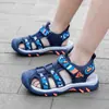 Zapatos de Playa para Niños Verano Delgados Transpirables Resistentes al Desgaste Sandalias de Punta Cerrada Zapatos para Niños Suela Suave Antideslizantes Sandalias Deportivas para Exteriores