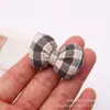 Accesorios de Lazo Rellenos de Algodón a Cuadros Estilo Coreano Accesorios de Ropa con Forma de Corazón para Bolsos, Zapatos y Fundas de Teléfono