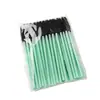 Venta al por mayor 50 Piezas/Paquete Cepillo Desechable para Pestañas Palito para Pestañas Portátil en Forma de Torre Cabezal de Cepillo de Silicona Colorido Cepillo para Pestañas
