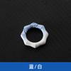 Hebilla de anillo de resorte abierto con barniz de bambú degradado, gancho de anillo de aleación de zinc, gancho para bolso, accesorios de hardware de joyería para bricolaje