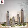 Escultura de Piedra de Estaca para Caballo, Pilar de Piedra para Atar Caballos Estilo Antiguo, León de Piedra Azul, Pixiu, Unicornio, Cuatro Bestias Míticas, Piedra de Umbral, Decoración de Estaca para Atar Caballos