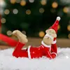 Decorações de Natal de Novos Produtos Transfronteiriços Artesanato de Resina do Papai Noel Engraçado Decoração de Casa Presentes