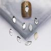 Pacote inteiro de 1440 peças atacado branco plana em forma especial diamante super brilhante pequena gota de chuva prego diamante jóias quadrado amor strass