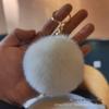 Chuangyi Lingshang Transfronteiriço 8cm Bola de Pelo de Coelho Rex Pingente Chaveiro de Bola de Pelo Pingente para Roupas Joias Atacado