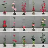 Decoración de Plato de Sashimi, Guarnición de Plato Frío para Catering de Hotel, Decoraciones de Flores y Hierbas de Plástico para Platos, Adornos Pequeños, Flor de Ciruelo de Invierno