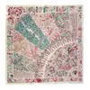 ¡Un Toque de Jardín Monet de Alta Gama! Bufanda de Seda Crepé de Chine para Mujer para Primavera y Verano, Bufanda Versátil de Seda de Morera, Bufanda Cuadrada, Bufanda para Cuello de Doble Uso