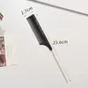 Pente para Cabeleireiro e Coloração de Cabelos Transfronteiriço Antiestático de Plástico Pente para Cabeleireiro Salão de Beleza Cauda com Agulha de Ferro Ferramentas de Corte de Cabelo para Barbearia