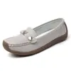 Sapatos femininos plus size transfronteiriços novos sapatos de feijão de sola macia sapatos baixos casuais femininos leves slip-on sapatos de mãe