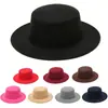 Directo de fábrica otoño e invierno moda sombrero simple coreano retro sombrero de lana británico sombrero plano para mujer